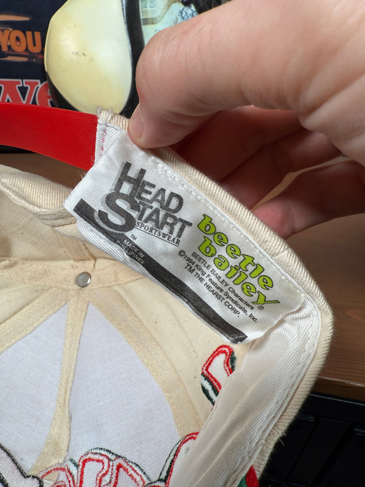 Vintage 90s Beetle Bailey Head Start Snapback Hat